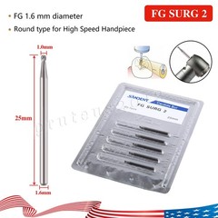 Dental High Speed Carbide Round Drill Burs Oral Surgery FG SURG 2 3 4 5 557 330