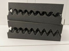 LOT OF 4 Soft Eggcrate Foam Acoustic Shipping Packing Block 8.25″ x 17.5″ x 3″