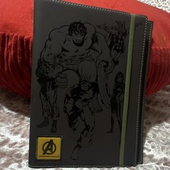 Marvel Avengers Black Cover Illustrated Journal Notebook, Lined Notebook Journal