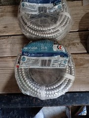 (2) 25ft Rolls 14/3 Solid MC Cable Lot of 2