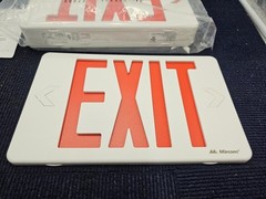 Mircom EL-7007RX-180 Thermo Plastic Exit Sign 180min Backup Red IP Class IP20