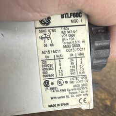 GE BTLF60C Delay-On Time Delay Relay 120VAC 10A SPDT 8-Pin 1-60 Sec