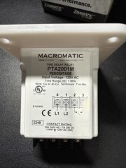 Macromatic PTA2001M Percentage Cycle Timer, 10A, 120VAC, 3-1/2″ W