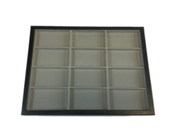 Riker Display Case 12 x 16 x 3/4″ with Flocked Trays for Jewelry, Coins, & More