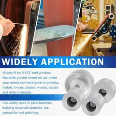 Belt Grinder 2″x72″ Wheel Kit Knife Grinder 4″ Drive 5/8″ Bore 3″ Track 2″ Idler