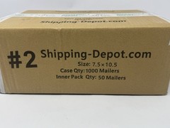 1000 Lightweight 2mil 7.5 x 10.5 Poly Mailers Shipping Bag