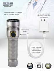 Portable Cold LED Light Source ENT Endoscopy Medical 10W Rigid Endoscope Camera