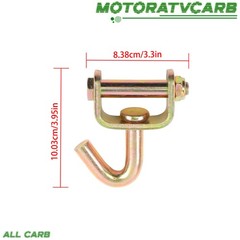 ALL-CARB 4PCS 2″ Swivel J Hook for Ratchet Tie Down Strap Car Hauler Trailer