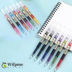 Bolígrafos de tinta gel punta fina 0,5 mm con agarre cómodo y tinta multicolor