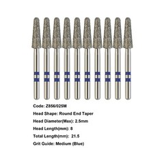 Zirconia Diamond Bur High Speed Bur FG Z368 Z856 Z850 Z881 Z379 Fine Medium Grit