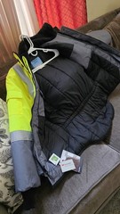 3m RefrigiWear 8250 Hi-Vis Yellow/Gray Reflective Insulated Safety Jacket, Small