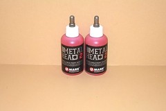 2 Metal Head 2 Paint Markers Red 2 Oz Auto Salvage Industrial Junk Yard Crafts