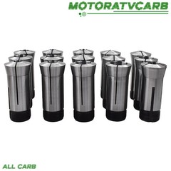 ALL-CARB 1/8″-1″ Capacity TIR 0.0005″ High Precision 5C Round Collet 15 Pack Set