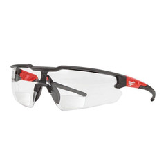 Clear +3.00 Bifocal Safety Glasses Magnified Anti-Scratch Lenses (2-Pack)