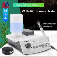 Dental 3 Way Air Water Syringe Triple Spray Handpiece with 2 Nozzles Tips Tubes