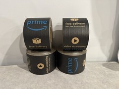 4 ROLLS! 3 Inch X 164 Ft Kraft Tape Amazon Prime Self Adhesive Ships From USA