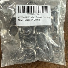 10 Pack 1-1/2” Swivel Trigger Snap Hook Lobster Claw Clasp Spring Loaded