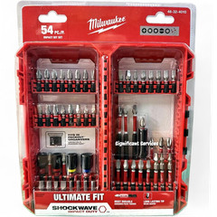 Milwaukee 48-32-4010 Shockwaze 54 Pc. Piece Driver Bit Set 1/4″ Hex Shank Size