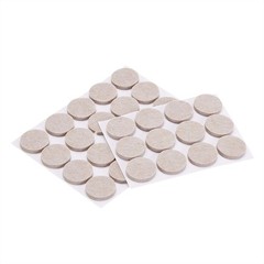 Amazon Basics Round Self Adhesive Felt Furniture Pads, Floor 1 inch, Beige