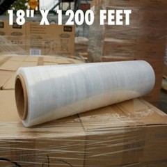 Pallet Wrap 18 in x 1200 ft 80 Gauge Stretch Film Shrink Wrap Ox Plastics
