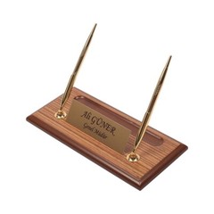 Wood Leather Desk Organizer Set Walnut Wood Combination Organizer Set- 11 PCS