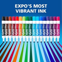 Low Odor Dry Erase Marker Set, 6 Colors with Eraser and Cleaner for Whiteboards