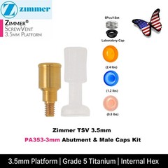 Overdenture Locator Abutment Removable Anchor Internal Hex BioHorizons Tapered
