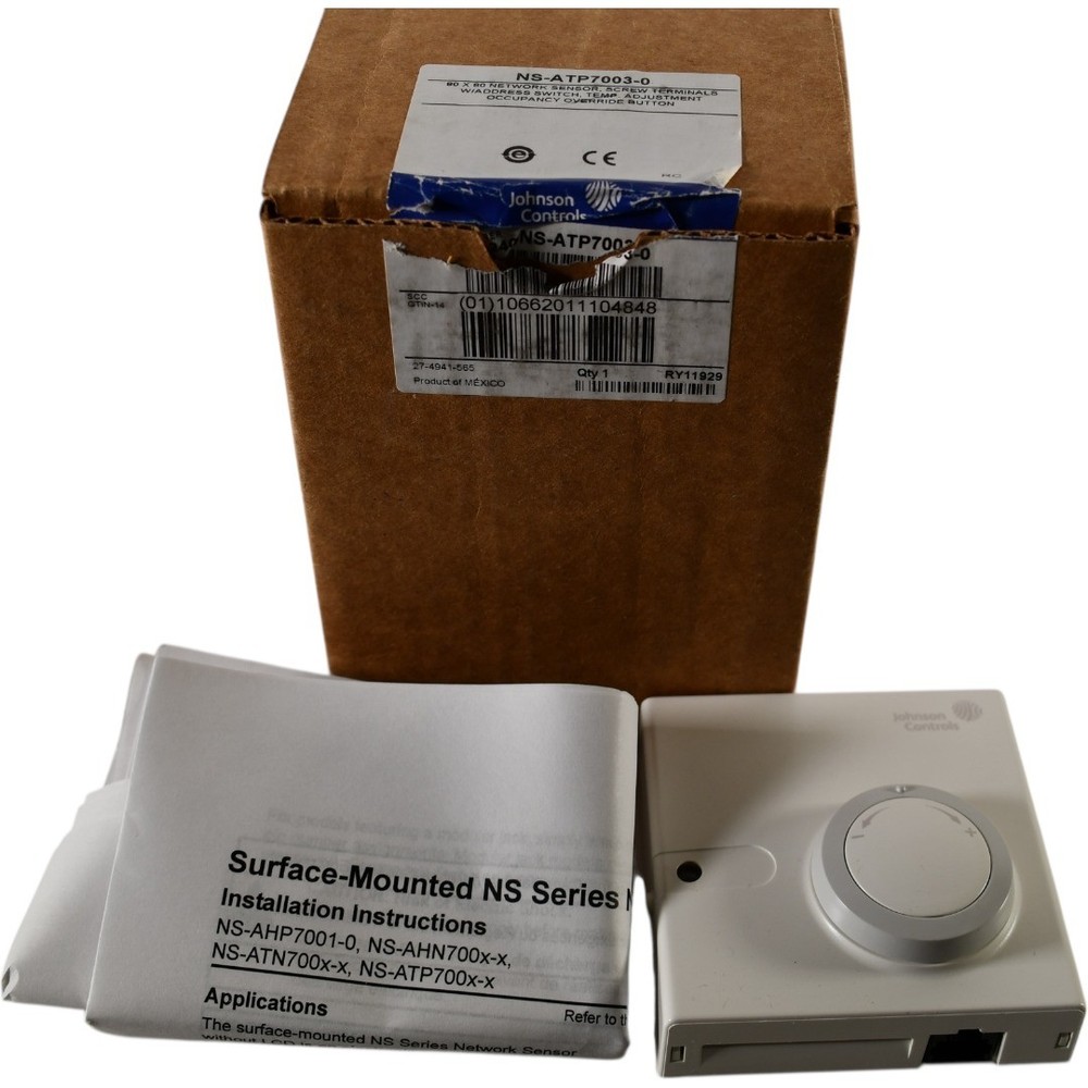 NEW Johnson Controls NS-ATP7003-0 Room Temp. Sensor 80×80 Network Sensor