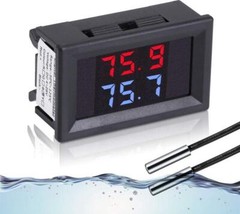IS Digital Thermometer Car Auto Temperature Gauge Sensor DC 4-28V Fahrenheit