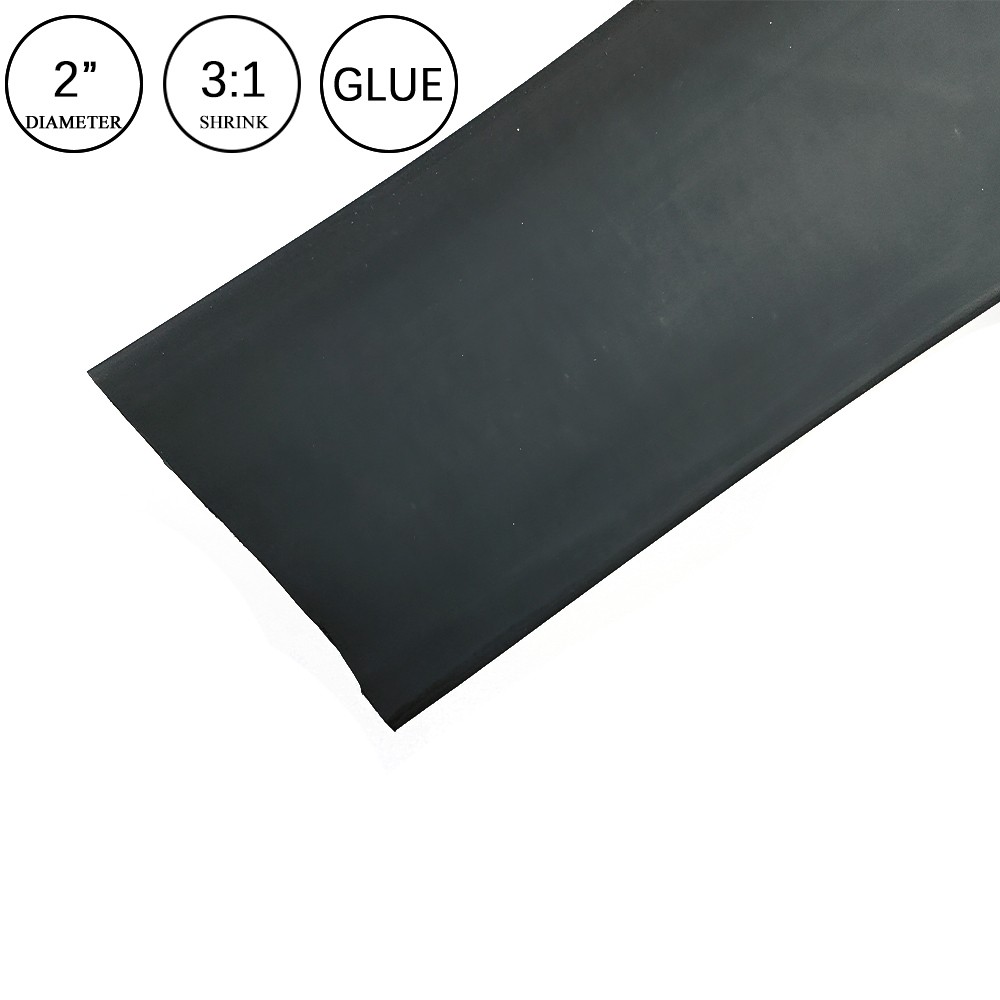 New 3:1 Heat Shrink Tube – 2″ Dual Wall Marine Adhesive Glue Lined Waterproof