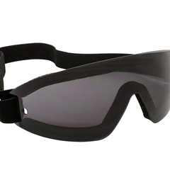 Birdz Eyewear Wing Skydiving & Sports Padded Riding Goggles Black Frame Smoke