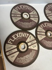 Flexovit 7 x 1/4 x 7/8 Type 27 Grinding Wheel Part # A5356 Metal Fast Cut