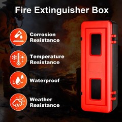 20 lb Fire Extinguisher Cabinet Indoor Outdoor Weatherproof Heavy Duty Holder