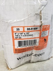 Lot of 7 Walter 08H600 6″ x 1/4″ x 7/8″ Allsteel High Performance Grinding Wheel