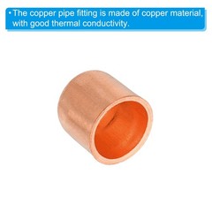 3/8 Inch (10mm) ID Copper Pipe End Cap, 5 Pack Copper Fitting Cap Sweat Plug …