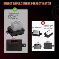 Fan Blower Motor Resistor Compatible with Vehicle Fusion 2010-2012, MKZ 2010-201