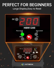 HITBOX 140A 3 in 1 MIG Welding Machine TIG MMA Semi-automatic Welder Inverter