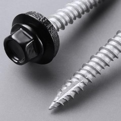 Durable 64 Count Black Ruspert Coated Roofing Screws – Self-Drilling & Strong