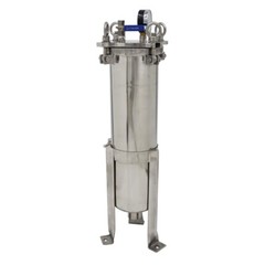 Stainless Steel #4 Bag Filter Housing Fluid Filtration Equipment 1″ NPT In/Out