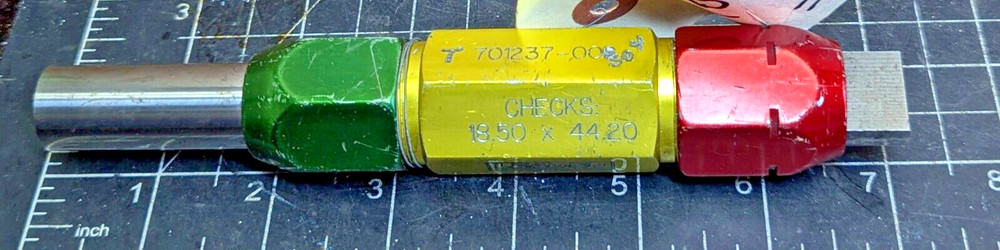 18.00MM / 19.00MM GO/NOGO Cylindrical Plug Gauge LEADER 701237 [B5S4] #11