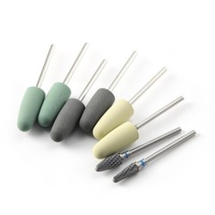 8PCS Dental Burs Resin Base Hidden Denture Polishing Acrylic HP Low-Speed 2.35mm