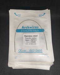 20Packs Dental Orthodontic Stainless Steel Tooth Color Rectangular Arch Wires
