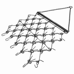 4FT X 4FT Heavy Duty Drag Harrow For ATV UTVs Leveling Grading Powder Coated