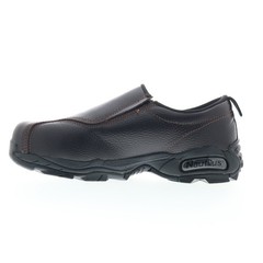 Nautilus Slip-On Steel Toe N1620 Mens Brown Leather Work & Safety Shoes