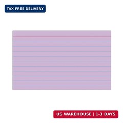 C-Line 3” x 5” Index Cards, Assorted Colors, Ruled, 100/PK (48810)