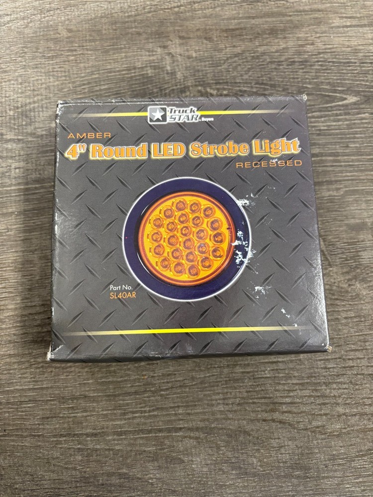 Buyers Amber 4″ Round LED Strobe Light SL40AR