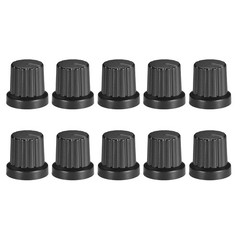 10Pcs 6mm Knob for Effect Pedal Amplifier Black Potentiometer Knob Black Mark