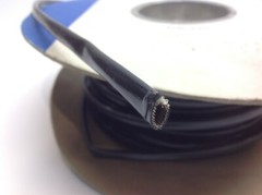 Alpha Wire 46989 5170 Sleeve Black 100’, Approx, 1/4” Diameter