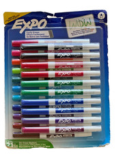 EXPO Dry Erase Markers, Low Odor Ink, Assorted Colors, Fine Tip, 21 Count