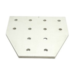 80/20 4325 Tee Flat Plate, 15 Series, 12-Holes, 6.00in x 6.00in x 0.250in